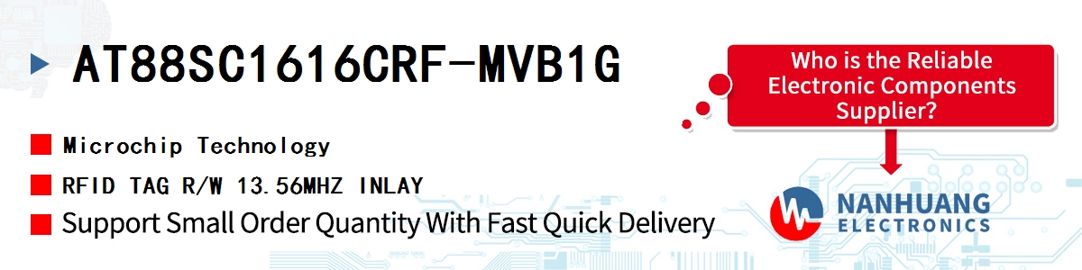AT88SC1616CRF-MVB1G Microchip RFID TAG R/W 13.56MHZ INLAY