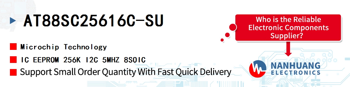 AT88SC25616C-SU Microchip IC EEPROM 256K I2C 5MHZ 8SOIC