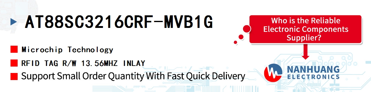 AT88SC3216CRF-MVB1G Microchip RFID TAG R/W 13.56MHZ INLAY
