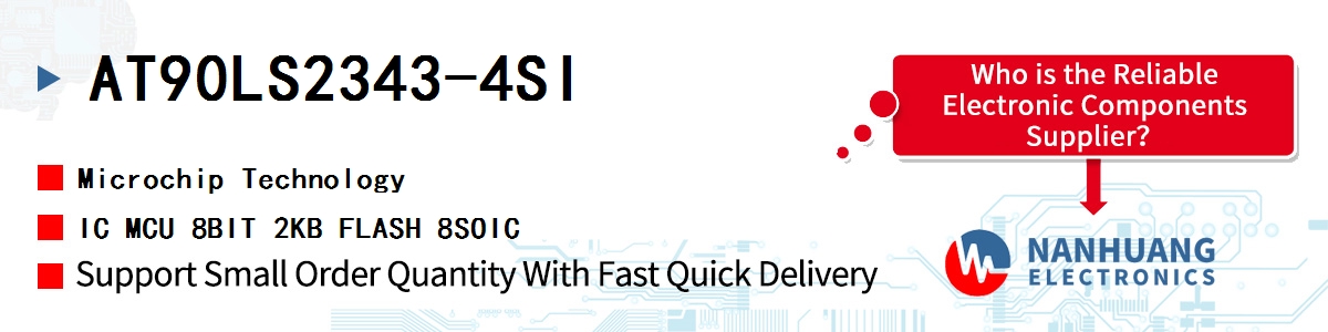 AT90LS2343-4SI Microchip IC MCU 8BIT 2KB FLASH 8SOIC