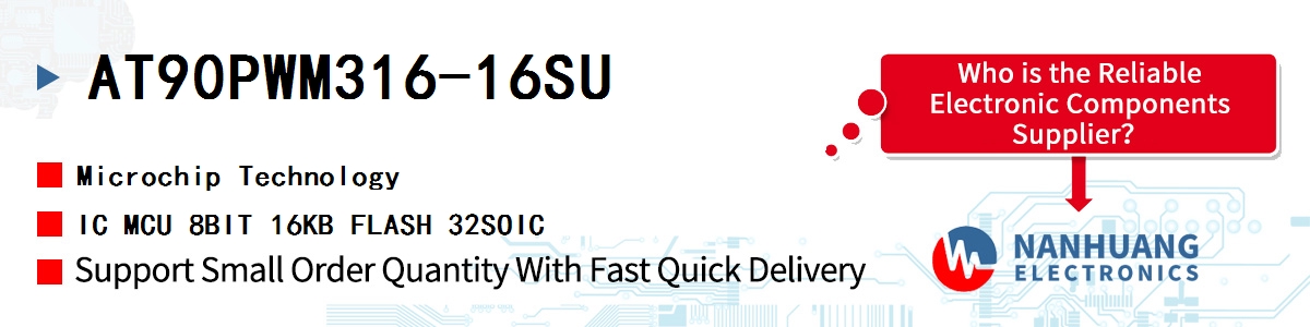 AT90PWM316-16SU Microchip IC MCU 8BIT 16KB FLASH 32SOIC
