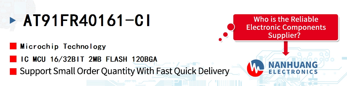 AT91FR40161-CI Microchip IC MCU 16/32BIT 2MB FLASH 120BGA
