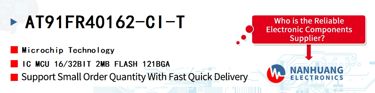 AT91FR40162-CI-T Microchip IC MCU 16/32BIT 2MB FLASH 121BGA