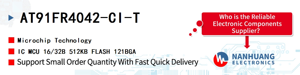 AT91FR4042-CI-T Microchip IC MCU 16/32B 512KB FLASH 121BGA