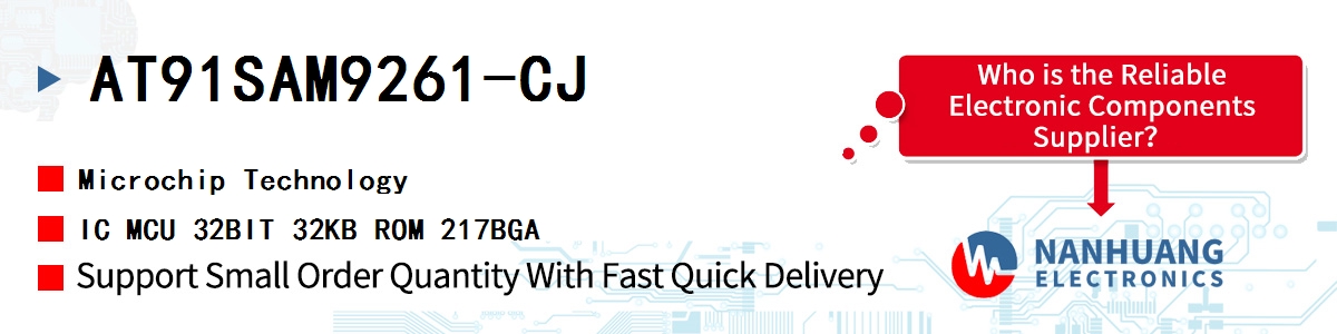 AT91SAM9261-CJ Microchip IC MCU 32BIT 32KB ROM 217BGA