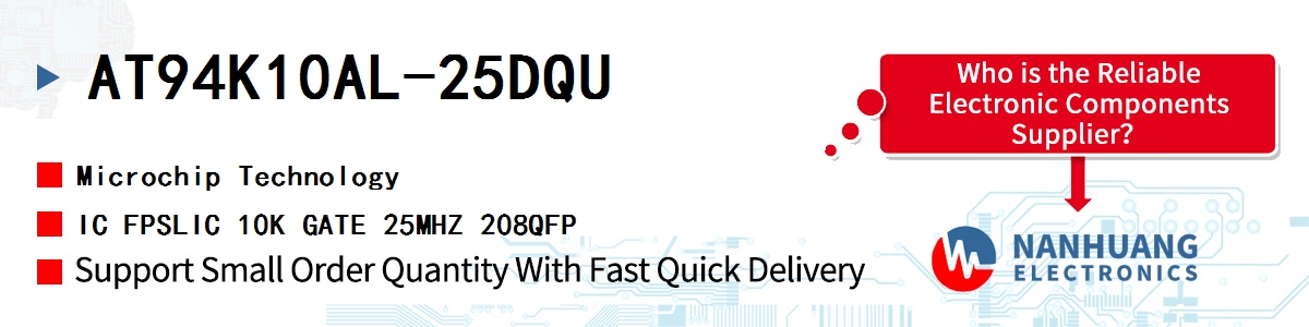 AT94K10AL-25DQU Microchip IC FPSLIC 10K GATE 25MHZ 208QFP