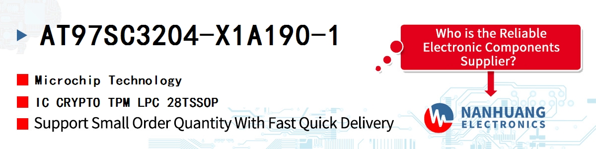AT97SC3204-X1A190-1 Microchip IC CRYPTO TPM LPC 28TSSOP