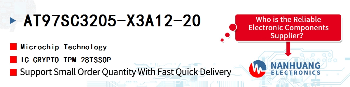 AT97SC3205-X3A12-20 Microchip IC CRYPTO TPM 28TSSOP
