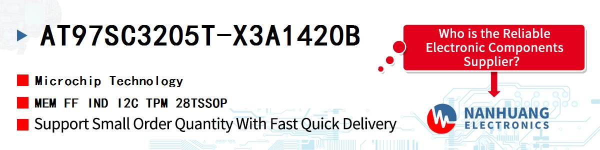 AT97SC3205T-X3A1420B Microchip MEM FF IND I2C TPM 28TSSOP
