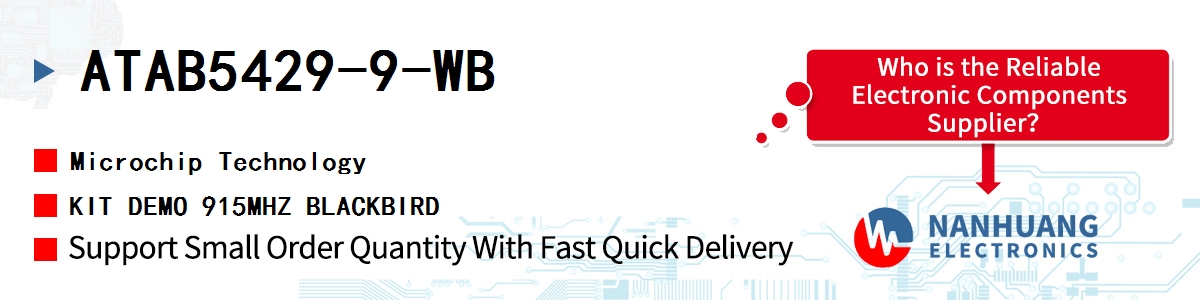 ATAB5429-9-WB Microchip KIT DEMO 915MHZ BLACKBIRD
