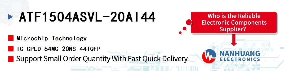 ATF1504ASVL-20AI44 Microchip IC CPLD 64MC 20NS 44TQFP