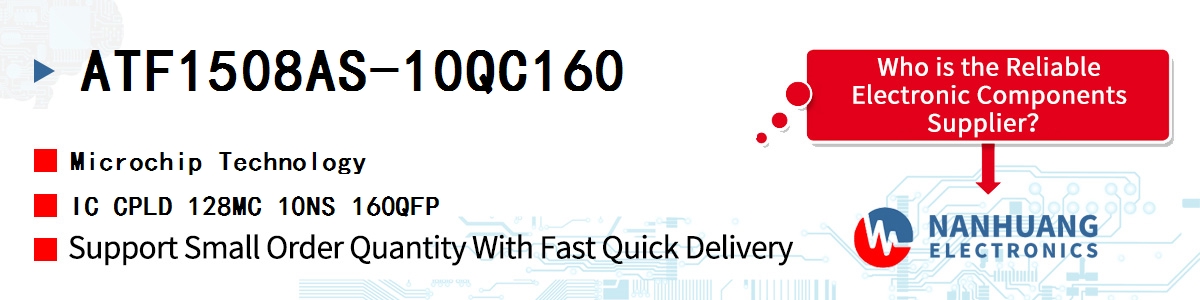 ATF1508AS-10QC160 Microchip IC CPLD 128MC 10NS 160QFP