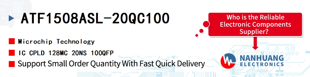 ATF1508ASL-20QC100 Microchip IC CPLD 128MC 20NS 100QFP