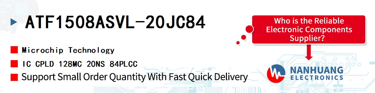 ATF1508ASVL-20JC84 Microchip IC CPLD 128MC 20NS 84PLCC