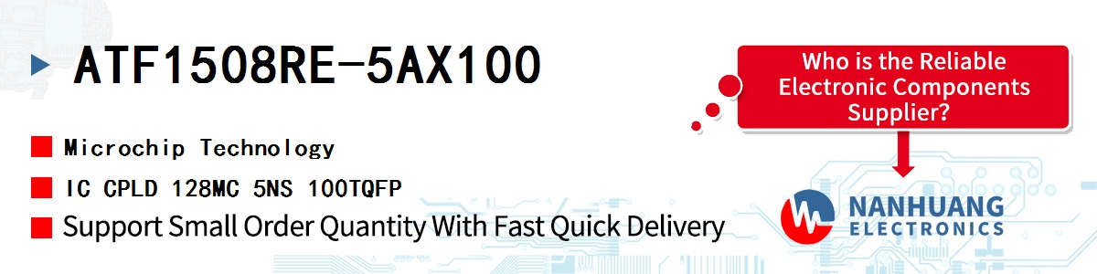 ATF1508RE-5AX100 Microchip IC CPLD 128MC 5NS 100TQFP