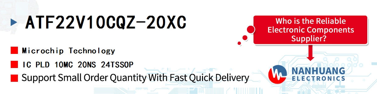 ATF22V10CQZ-20XC Microchip IC PLD 10MC 20NS 24TSSOP