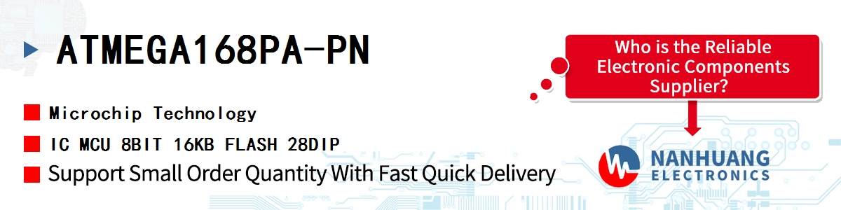 ATMEGA168PA-PN Microchip IC MCU 8BIT 16KB FLASH 28DIP