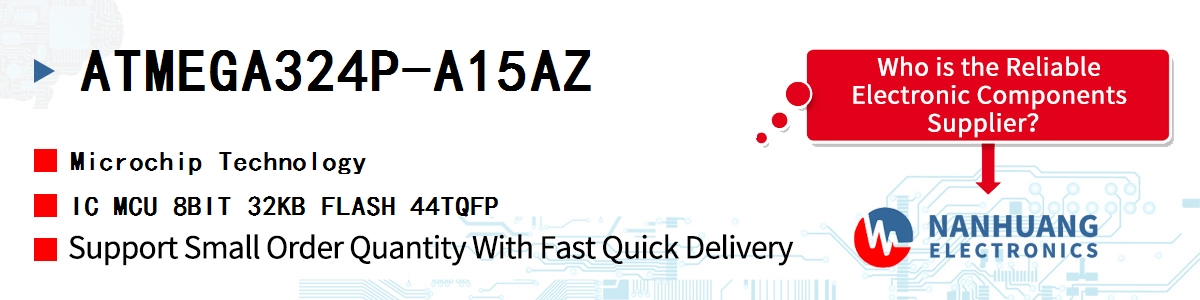 ATMEGA324P-A15AZ Microchip IC MCU 8BIT 32KB FLASH 44TQFP