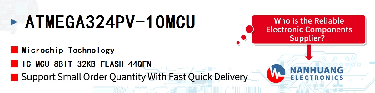 ATMEGA324PV-10MCU Microchip IC MCU 8BIT 32KB FLASH 44QFN