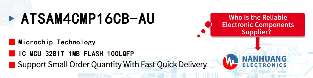 ATSAM4CMP16CB-AU Microchip IC MCU 32BIT 1MB FLASH 100LQFP