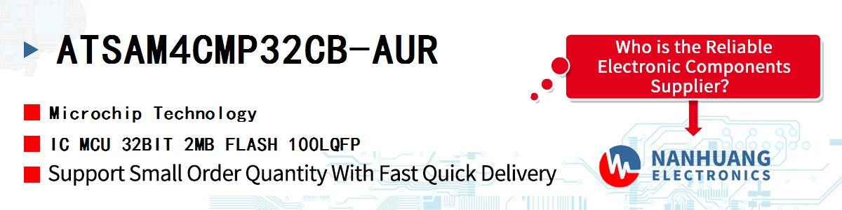 ATSAM4CMP32CB-AUR Microchip IC MCU 32BIT 2MB FLASH 100LQFP