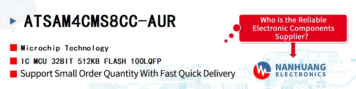 ATSAM4CMS8CC-AUR Microchip IC MCU 32BIT 512KB FLASH 100LQFP