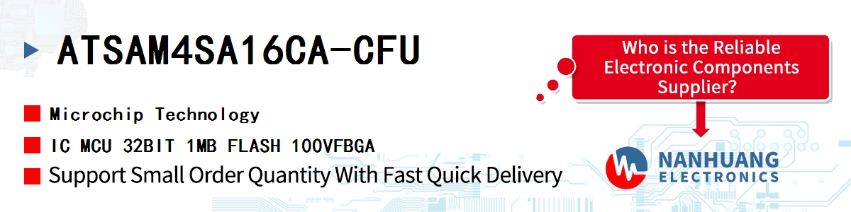 ATSAM4SA16CA-CFU Microchip IC MCU 32BIT 1MB FLASH 100VFBGA