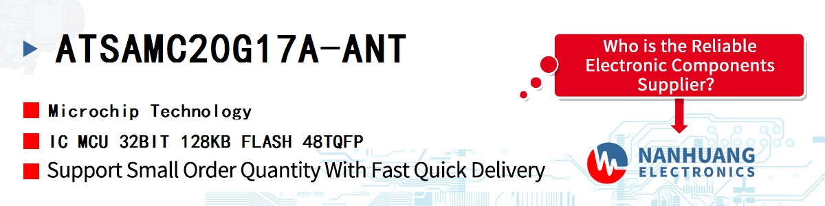 ATSAMC20G17A-ANT Microchip IC MCU 32BIT 128KB FLASH 48TQFP