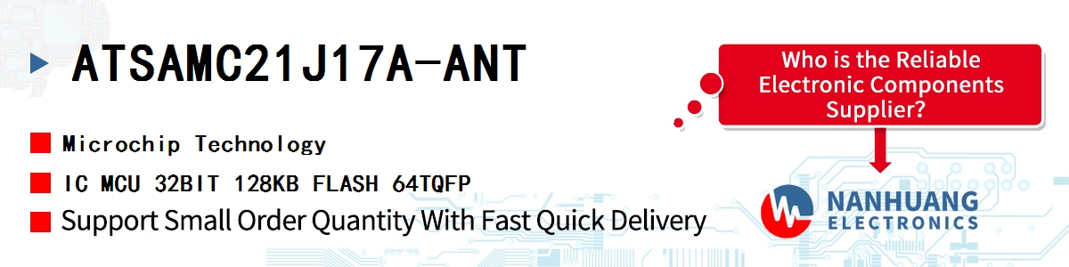 ATSAMC21J17A-ANT Microchip IC MCU 32BIT 128KB FLASH 64TQFP
