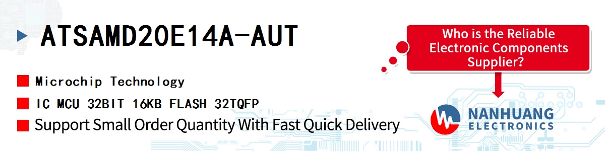 ATSAMD20E14A-AUT Microchip IC MCU 32BIT 16KB FLASH 32TQFP