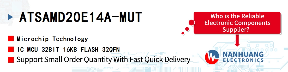 ATSAMD20E14A-MUT Microchip IC MCU 32BIT 16KB FLASH 32QFN