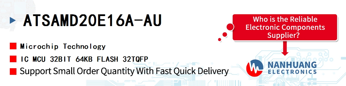 ATSAMD20E16A-AU Microchip IC MCU 32BIT 64KB FLASH 32TQFP