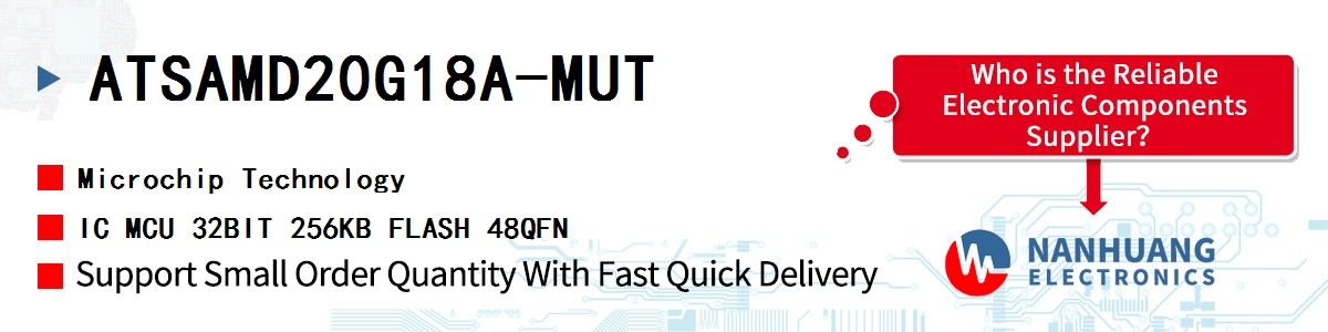 ATSAMD20G18A-MUT Microchip IC MCU 32BIT 256KB FLASH 48QFN