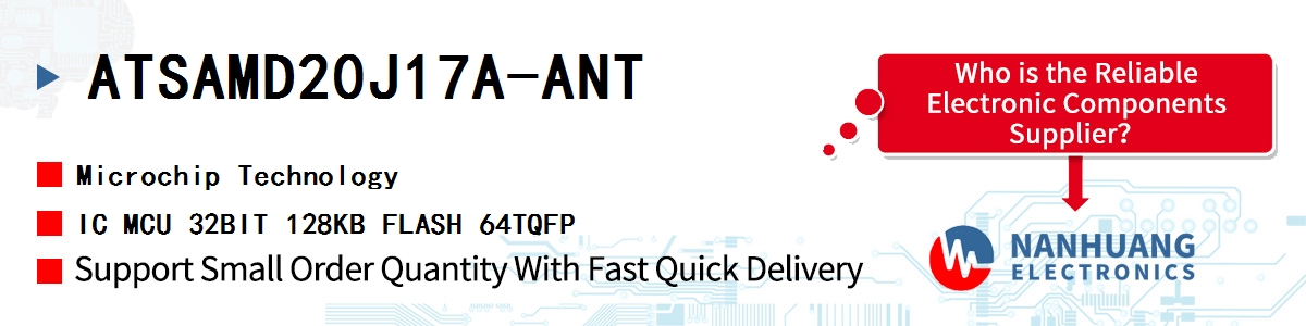 ATSAMD20J17A-ANT Microchip IC MCU 32BIT 128KB FLASH 64TQFP