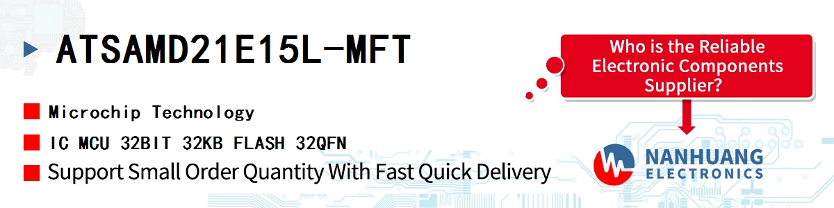 ATSAMD21E15L-MFT Microchip IC MCU 32BIT 32KB FLASH 32QFN
