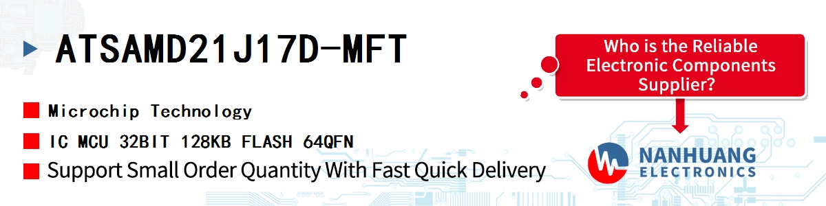 ATSAMD21J17D-MFT Microchip IC MCU 32BIT 128KB FLASH 64QFN