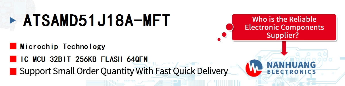 ATSAMD51J18A-MFT Microchip IC MCU 32BIT 256KB FLASH 64QFN