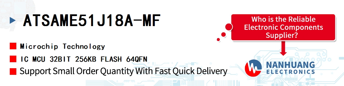 ATSAME51J18A-MF Microchip IC MCU 32BIT 256KB FLASH 64QFN