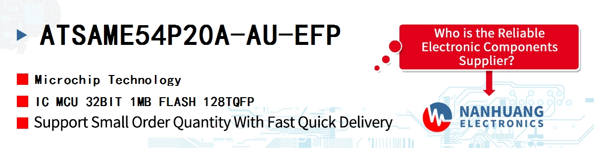 ATSAME54P20A-AU-EFP Microchip IC MCU 32BIT 1MB FLASH 128TQFP