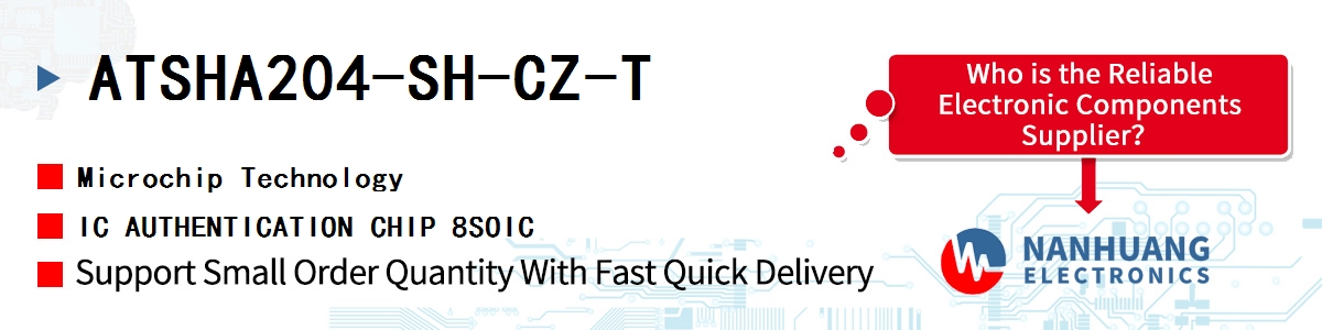 ATSHA204-SH-CZ-T Microchip IC AUTHENTICATION CHIP 8SOIC
