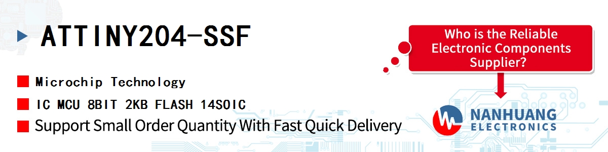 ATTINY204-SSF Microchip IC MCU 8BIT 2KB FLASH 14SOIC