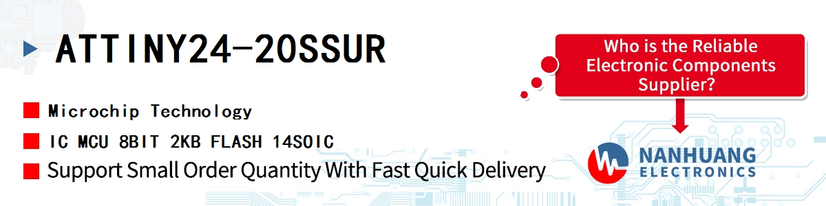 ATTINY24-20SSUR Microchip IC MCU 8BIT 2KB FLASH 14SOIC