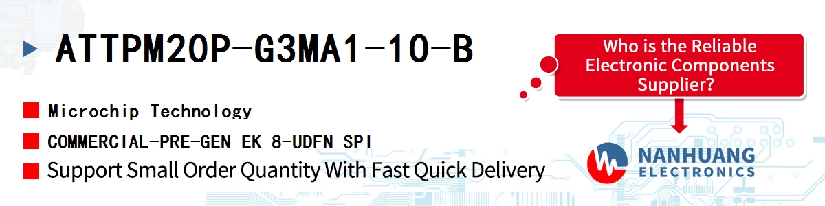ATTPM20P-G3MA1-10-B Microchip COMMERCIAL-PRE-GEN EK 8-UDFN SPI