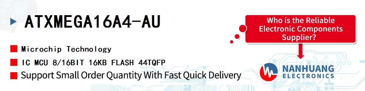 ATXMEGA16A4-AU Microchip IC MCU 8/16BIT 16KB FLASH 44TQFP