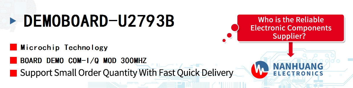 DEMOBOARD-U2793B Microchip BOARD DEMO COM-I/Q MOD 300MHZ