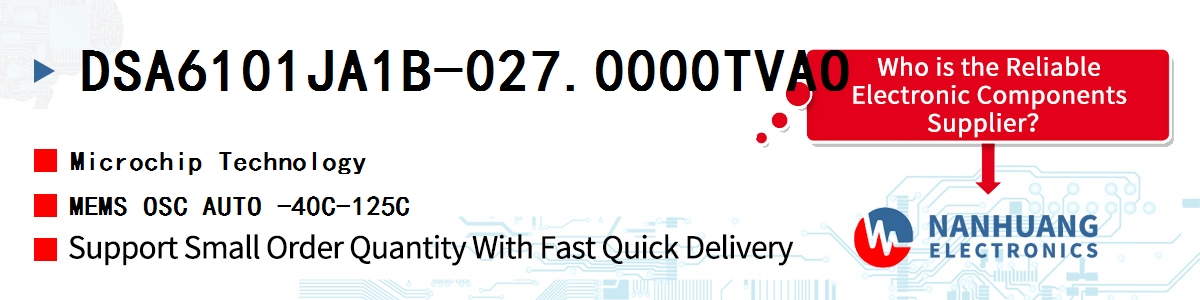 DSA6101JA1B-027.0000TVAO Microchip MEMS OSC AUTO -40C-125C