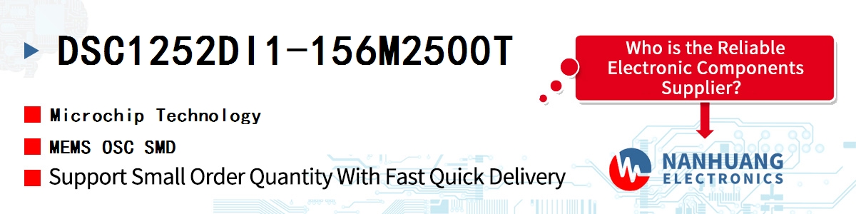 DSC1252DI1-156M2500T Microchip MEMS OSC SMD