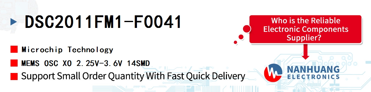 DSC2011FM1-F0041 Microchip MEMS OSC XO 2.25V-3.6V 14SMD