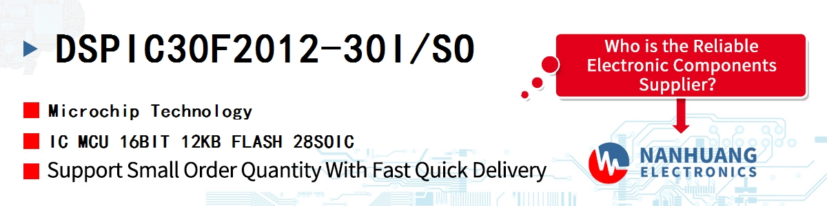 DSPIC30F2012-30I/SO Microchip IC MCU 16BIT 12KB FLASH 28SOIC
