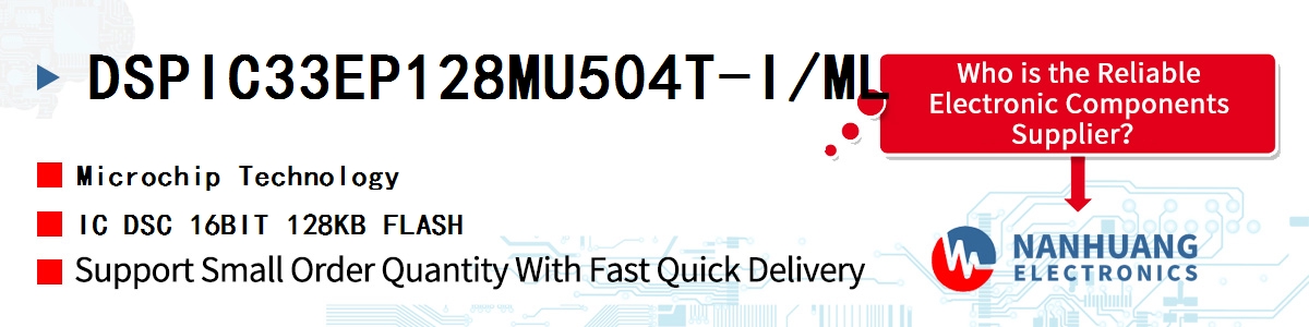 DSPIC33EP128MU504T-I/ML Microchip IC DSC 16BIT 128KB FLASH